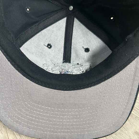 Vintage Logo Athletic NFL Football Hat Snapback Feel the Power Black Cap - Picture 6 of 8